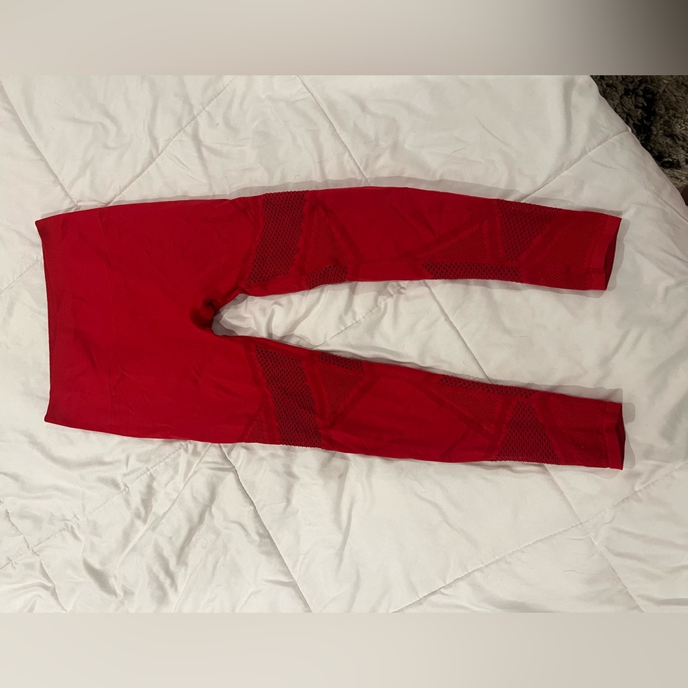 SMALL FABLETICS Seamless Red Leggings
